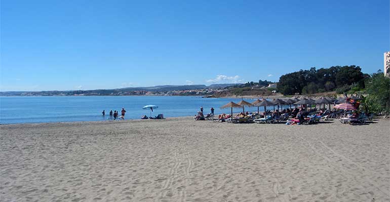 La playa de Cristo Estepona